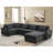 Versatile Sectional Sofa With Ottoman And Hidden Storage For Living Room