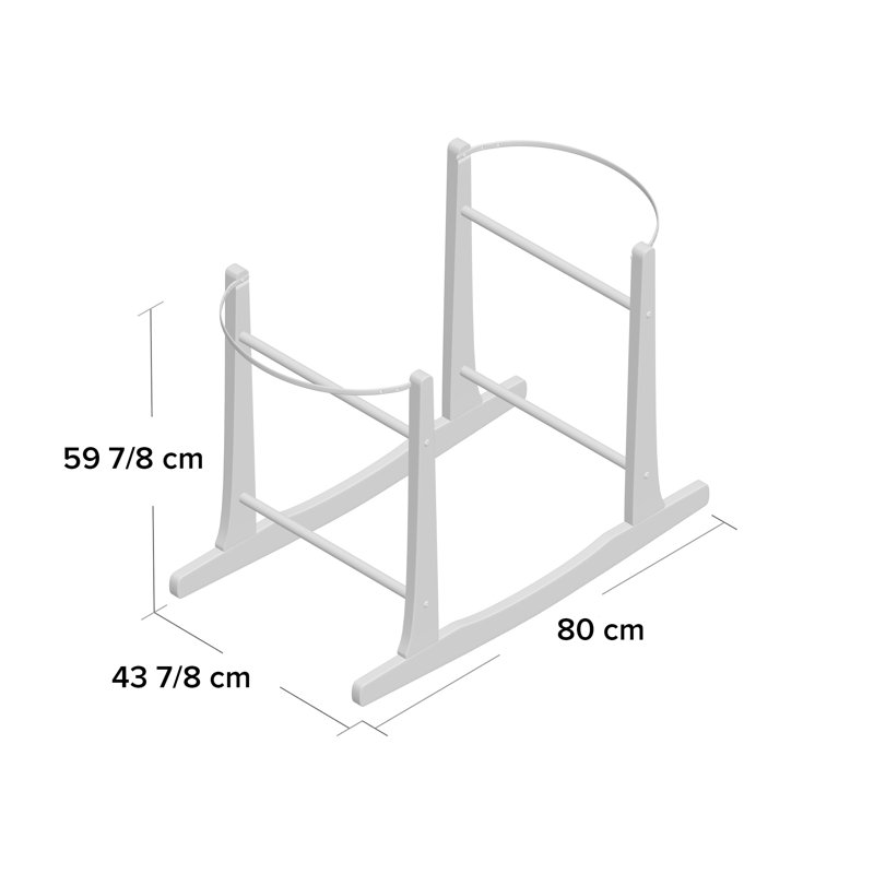 Standard Rocking Moses Basket Stand, Natural