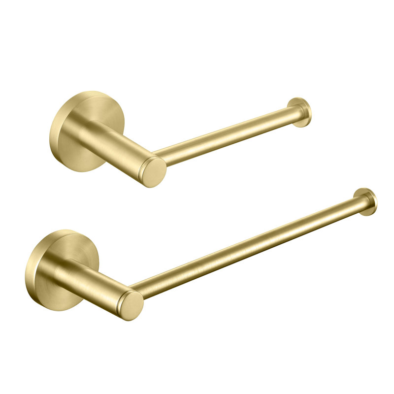 2 - Piece Bathroom Hardware Set, Brushed Gold
