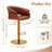 24"-32" Swivel Adjustable Height Upholstered Low Back Bar & Counter Stool-892519392-892519397