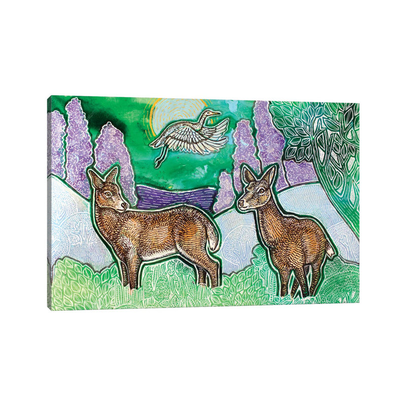 Blue Moon Tranquility by Lynnette Shelley - Wrapped Canvas Painting, 66.04 cm H x 45.72 cm W x 3.175 cm D