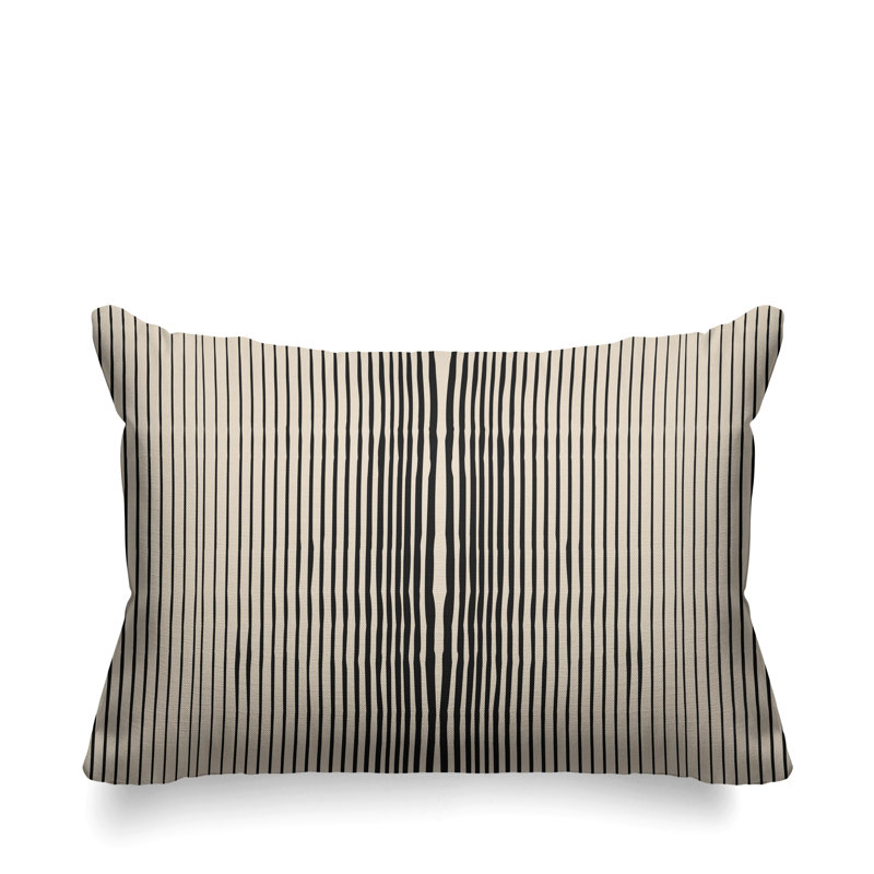Ash Outdoor Reversible Throw Pillow, Fawn