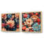 Janda - Ensemble de 2 collages floraux carrés-101849272-101849269