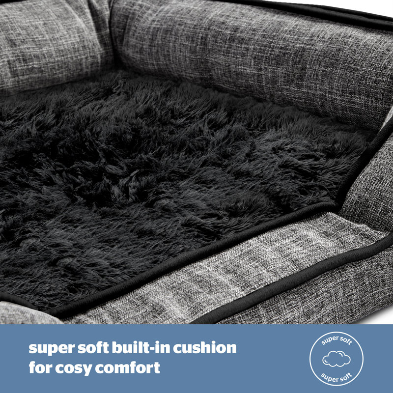 Silentnight Orthopaedic Luxury Pet Bed, 17cm H x 65cm W x 49cm D, Grey