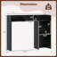 Tablette de bureau avec tablettes anti-basculement noires
