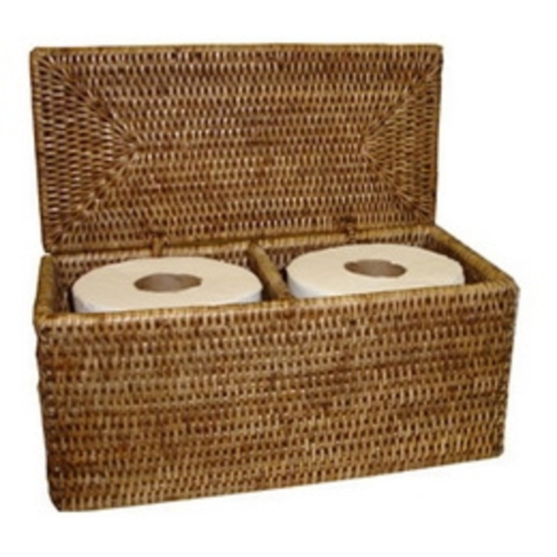 Freestanding Toilet Paper Holder, Antique Brown