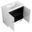 Meuble-lavabo autoportant de 36 po avec lavabo et porte en résine blanche - addition d'un lavabo moderne avec option élégante-1655632004-1655632007