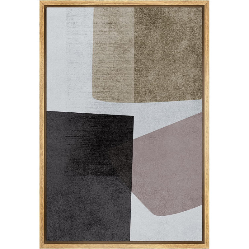 Œuvre de style Mid-Century, Naturel, H 36 po x l 24 po