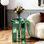 Plateau de table de bout rond en verre Amla 23 po