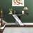 Rillamas 47.24'' Mirrored Glass Console Table Imitation Marble Sofa Entryway Table