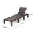 Letourneau Outdoor Wicker Chaise Lounge Set