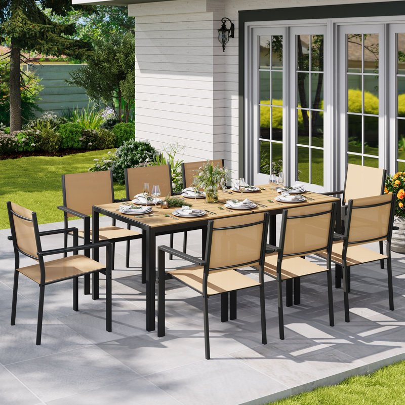 9 Piece Outdoor Patio Set