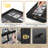 35 Graded Sports Card Display Case With Uv Protection Lockable Wall Frame Cabinet For Baseball Football Basketball Hockey Trading Card-black Finish