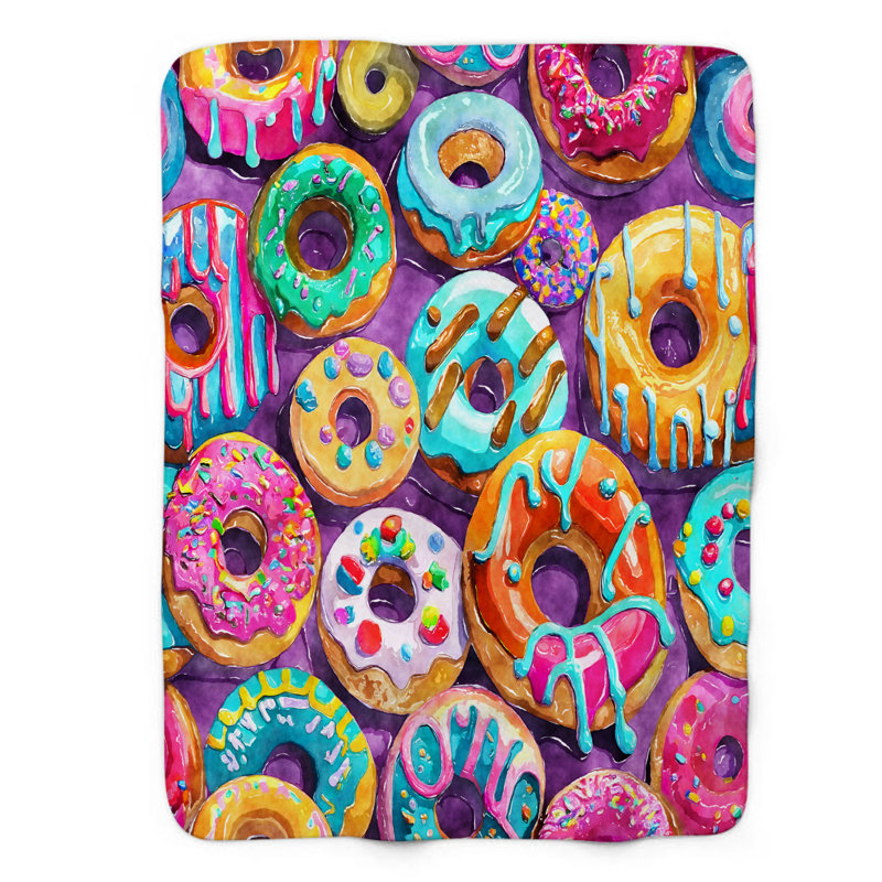 Jeté Neon Glaze Delight - 1 pièce Sherpa, L 50 po x L 60 po