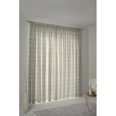 Devore Pencil Pleat Room Darkening Curtain