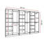 6 Door Manufactured Wood Wardrobe