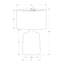 Lighting, H 24 po, lampe de table, céramique noire, abat-jour beige, contemporain