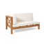 Banc de coin gauche à dossier en X avec coussin-761257418