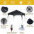 Compact 10 pi. L 10 pi. D Auvent escamotable en acier-53814220