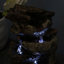 Rock and Log Rustic Tabletop Fountain