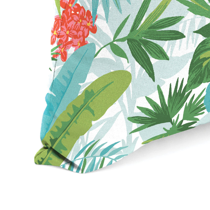 Sunbrella Outdoor Throw Pillow, Gray Damask