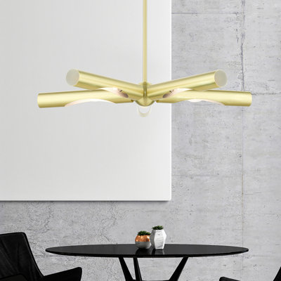 Lustre linéaire moderne Spoutnik 5 lumières Clearlake