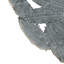 Décoration murale en métal texturé plume texturée - bleu, 3, 20 ", 17,25", 14,25 ", bleu, 3
