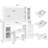 Adriel 49.2" Wide Makeup Vanity Set With Stool & Usb Power Outlet And 3 Modes Adjustable Brightness Light