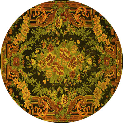 Washable Floral Indoor Rug