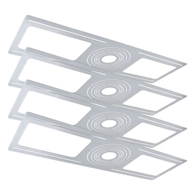 Plaque de montage Luxrite, éclairage encastré 2-3-3,75-4-5-6 po Luxlight Construction, paquet de 4