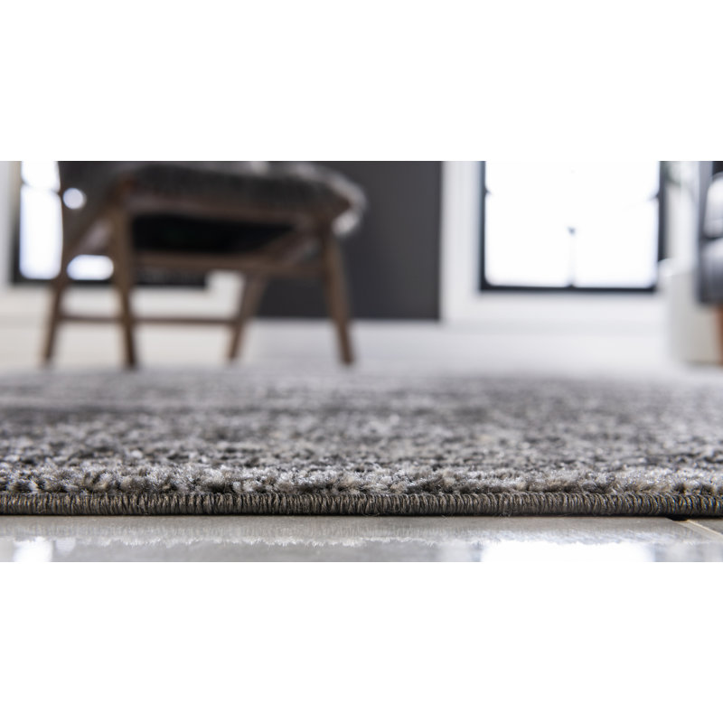 Wynsum Dark Grey Rug, Rectangle 274 x 366cm