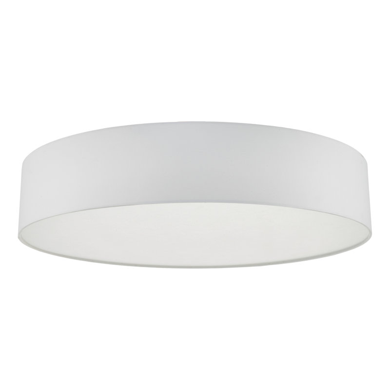 Ansonia Fabric Flush Mount, Ivory