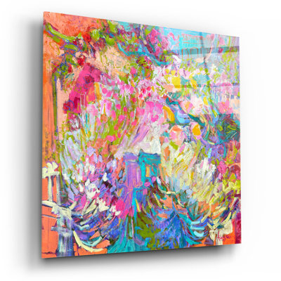 «A Tangerine Dream» par Dorothy Fagan, art mural acrylique, 12 po x 12 po