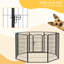 8 Panels Heavy Duty Puppy Play Pen for Large Medium Dogs 100Hcm