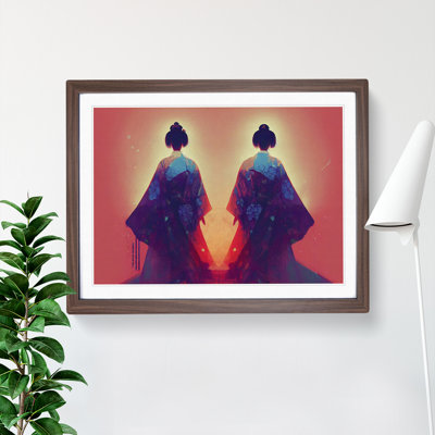 Two Geisha - Framed Print