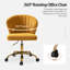Petillo Swivel Velvet Office Task Chair with Adjustable Height and Padded Cushion-1313810116