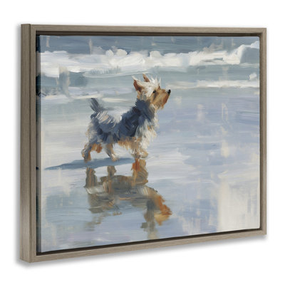 Cadre flottant Yorkie's Quiet Moment, design par Svetlana Aleynikova