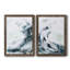 «Blue Crest I», ensemble de 2 reproductions d'art sur toile-310714746-310714744