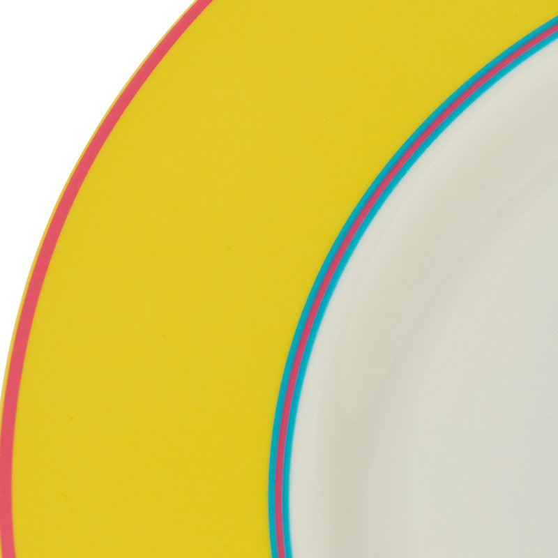 Assiette plate 11,5 po, Jaune
