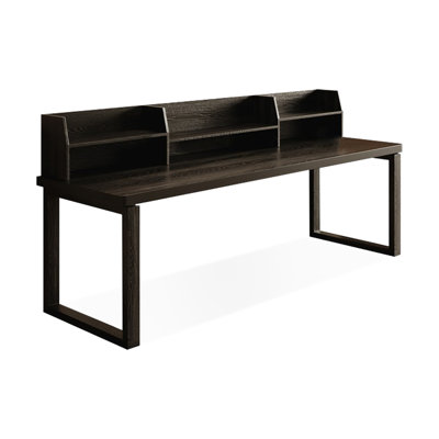 Bureau d'écriture rectangulaire en bois massif noir