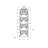 Zynx 62 Inch Corner Etagere Bookshelf, 4 Tier Fan Shape Shelves, Taupe-1595978060-1570575733