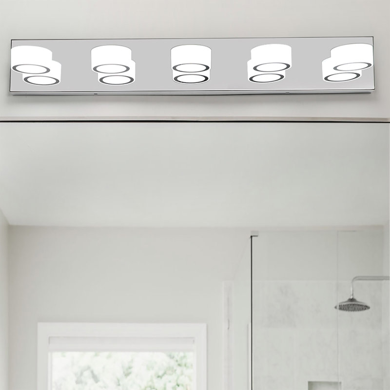 37" Modern 5-light Led Vanity Light, 5 Lights
