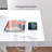 Tempered Glass Top Height Adjustable Standing Desk, Computer Desk with Drawer and USB Charge-1008077183-1006698346