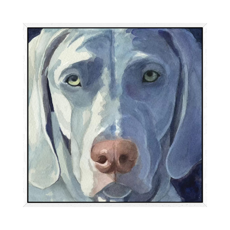 Sadie by Teresa Kogut - Painting on Canvas, 45.72cm H x 45.72cm W x 3.81cm D, White Floater Framed