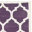 Tapis mauve / ivoire en laine Carolene-574831223