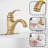 Antique Brass Bathroom Sink Faucet Single Handle