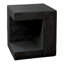 Table d'appoint, H 25 po, intérieur ou extérieur, table d'appoint, table de chevet, bout, carré, chambre à coucher, salon, noir, contemporain, moderne-563236736