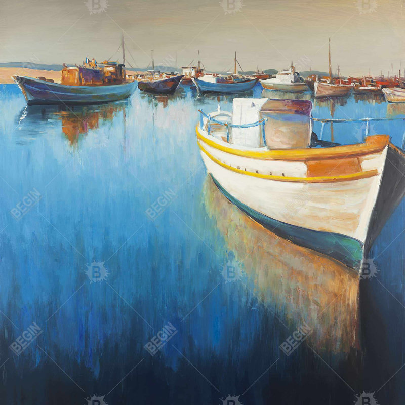 Bateaux de pêche à la marina
