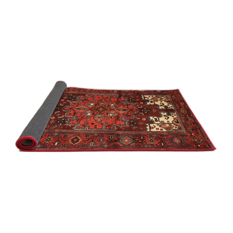 Tapis orange Southwestern, Rond 6 pi