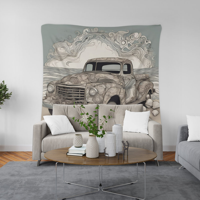 Tapisserie murale, H 80 po x l 68 po
